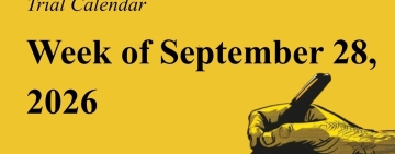 Week of Sept. 28, 2026 – Journalism and freedom of expression trials calendar